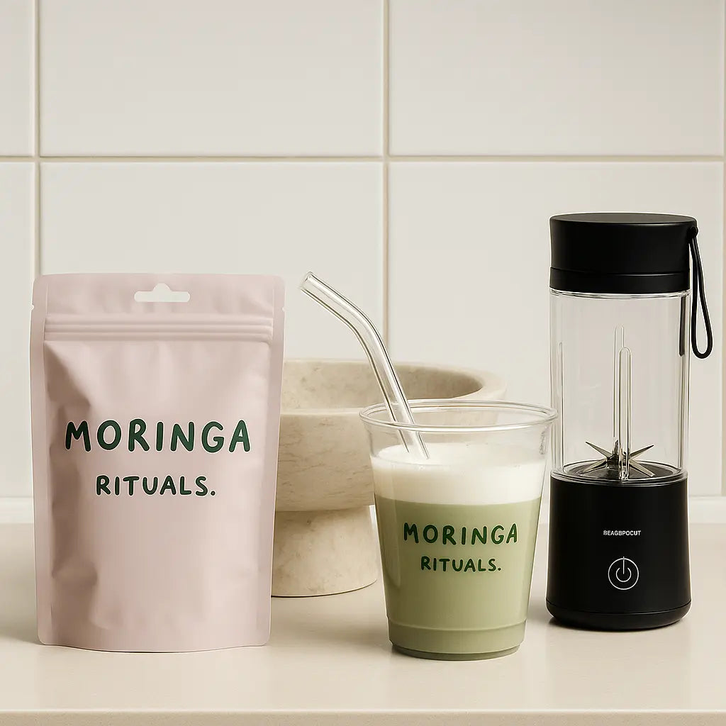 Mixeur éléctrique mobile - portable MORINGA RITUALS.