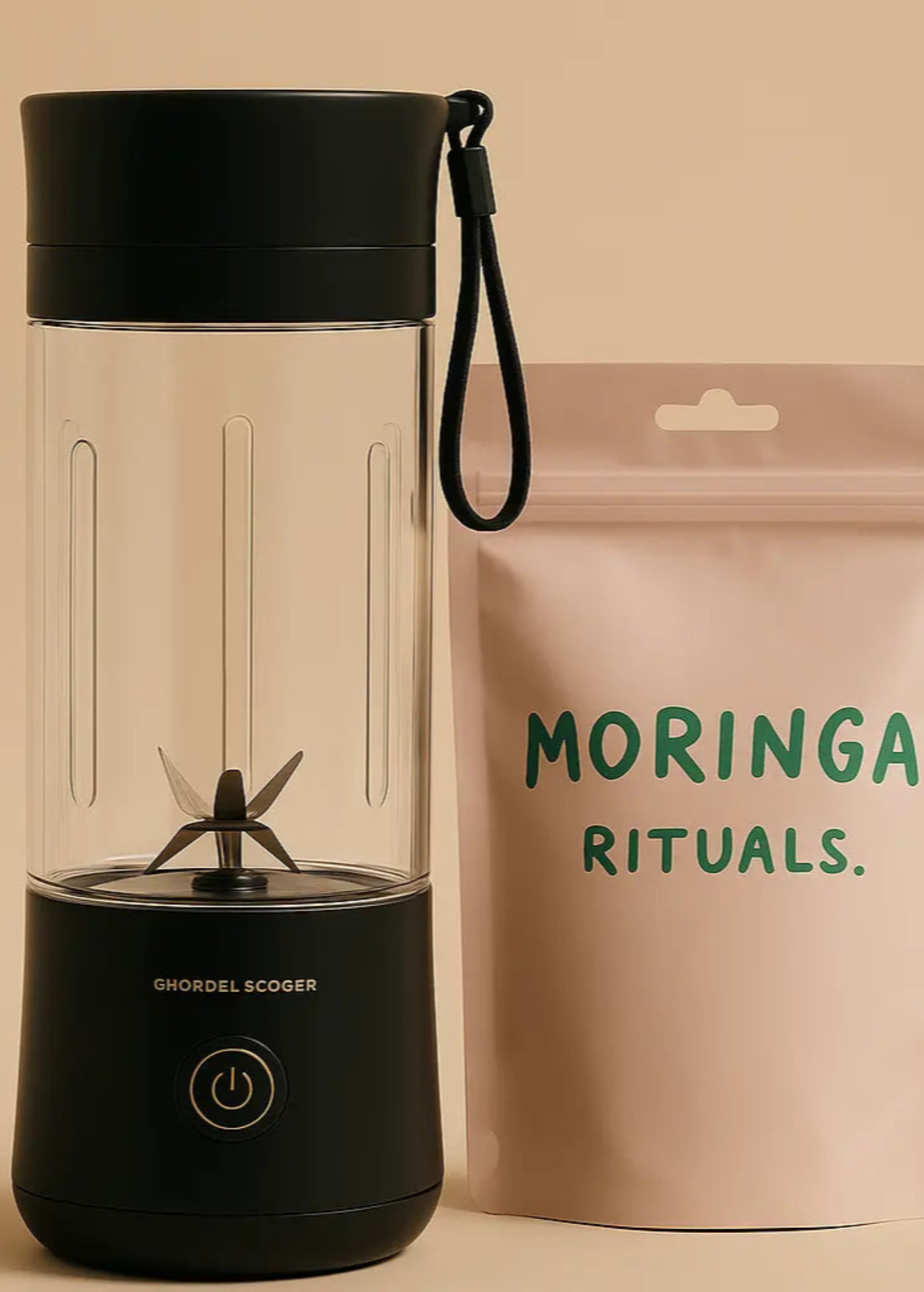 Mixeur portable et poudre de moringa bio Moringa Rituals