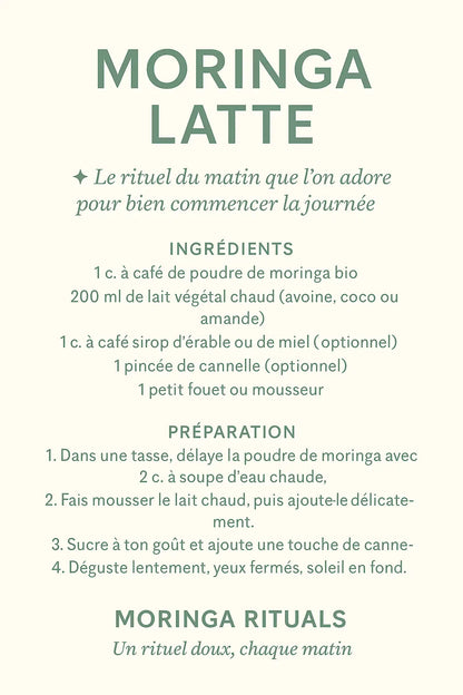 Recette Latte à base de poudre moringa